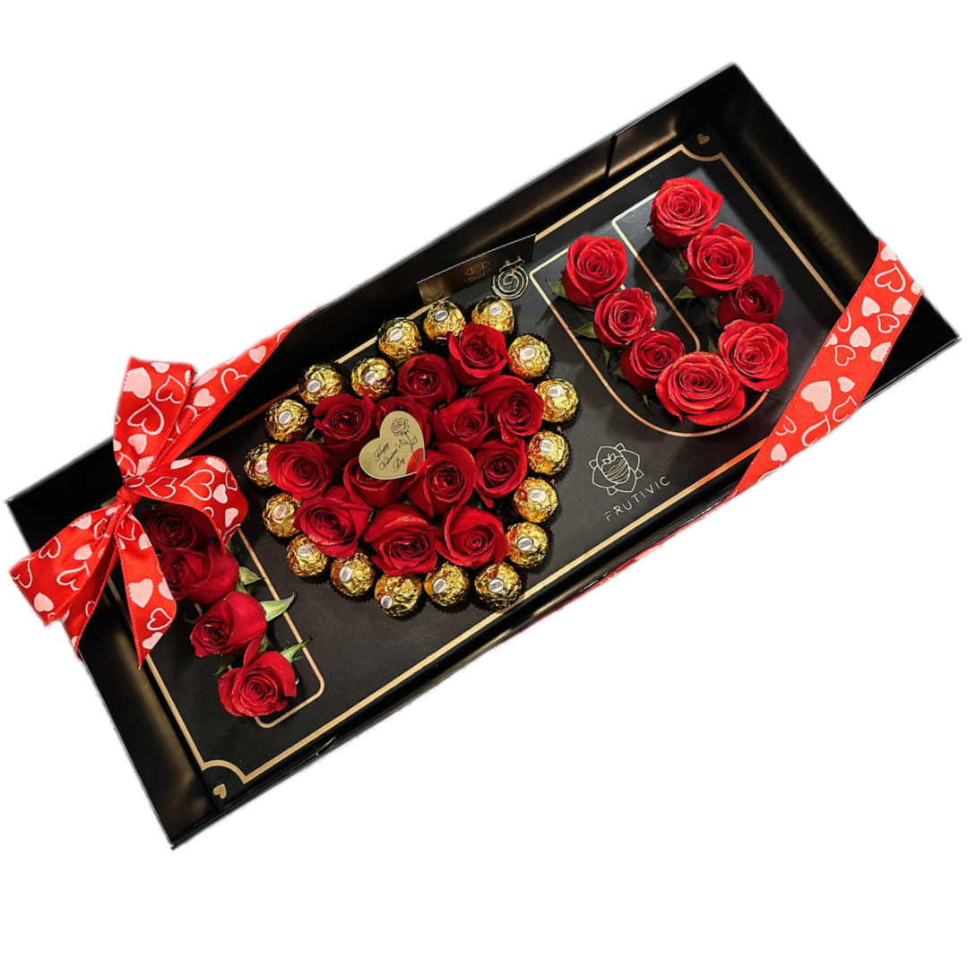 (F-005) I Love You Rose Box