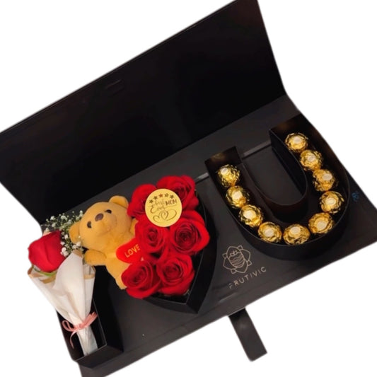 (F-007) I Love You Rose Box