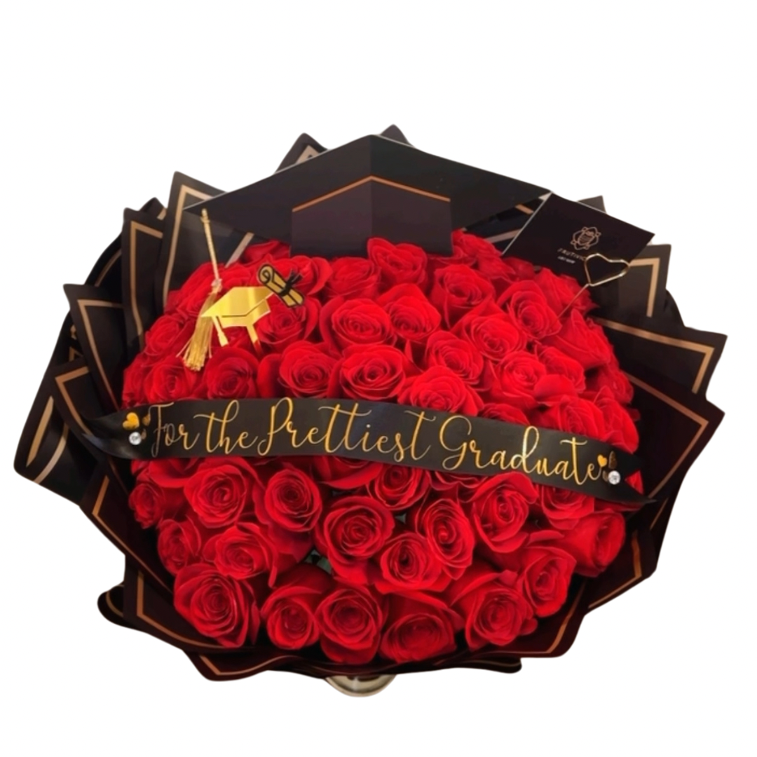 (F-010) Bouquet of Red Roses