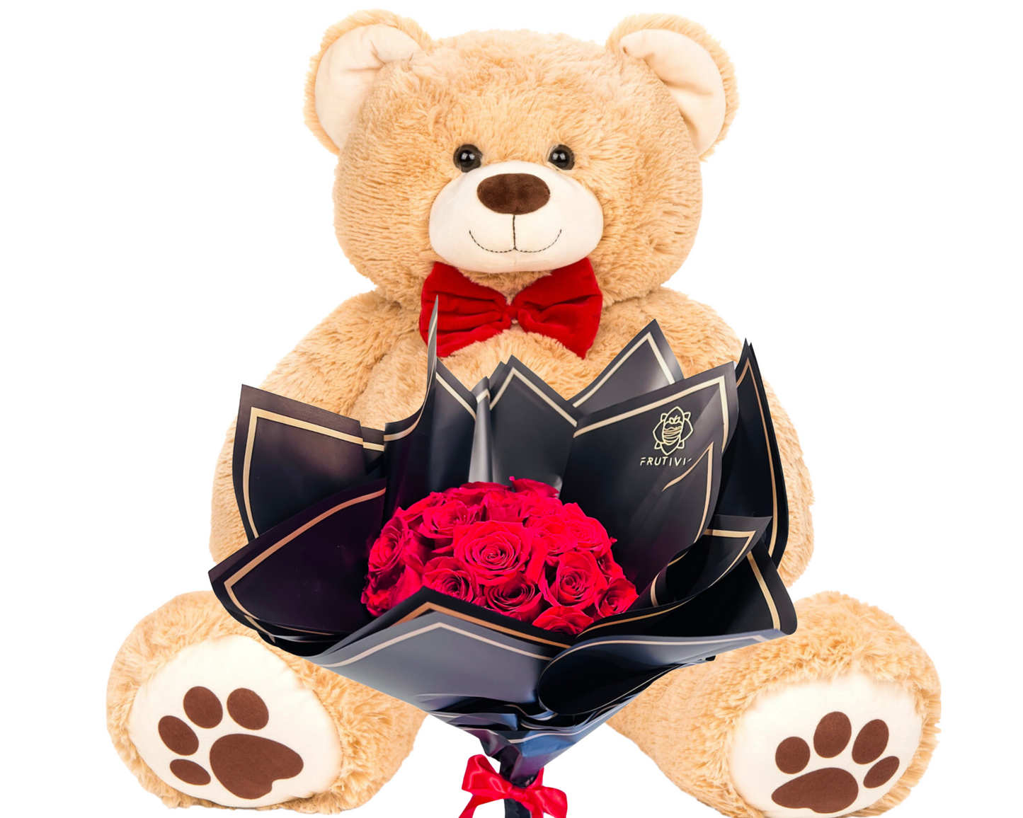 (F-056) Loving Teddy Roses