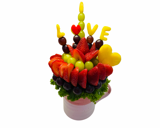 (F-062) “I Love You”  Fruit Bouquet