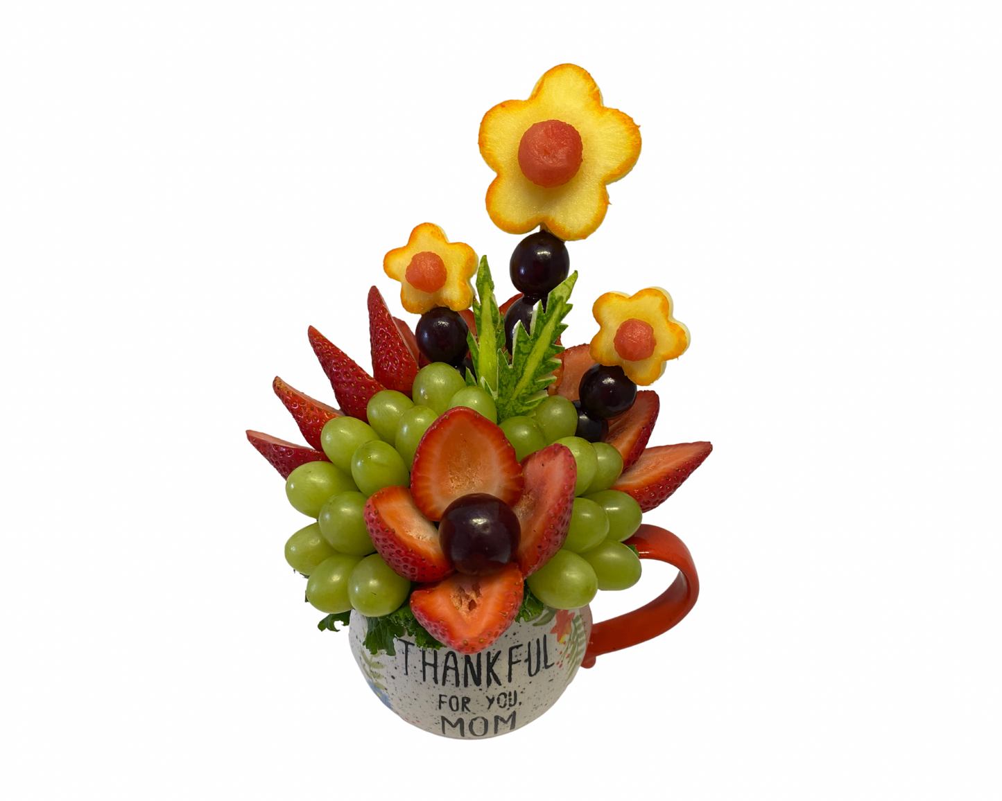 (F-063) “Spring Flowers” Fruit Bouquet